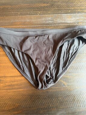 CALIA by Carrie Underwood Ribbed Black Bikini Bottoms
